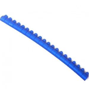 20 Open Knijp Ringen Aluminium Kleur: Blauw