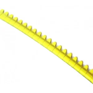 20 Open Aluminium Knijp Ringen Kleur: Geel