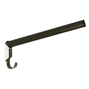 Zadelhouder 44cm rond metaal zwart