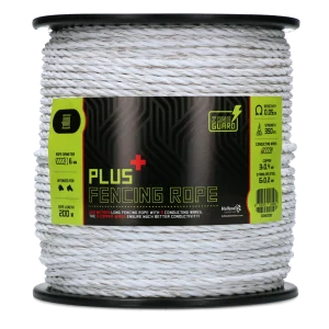 ZoneGuard 6 mm Plus afrasteringskoord wit 200 m